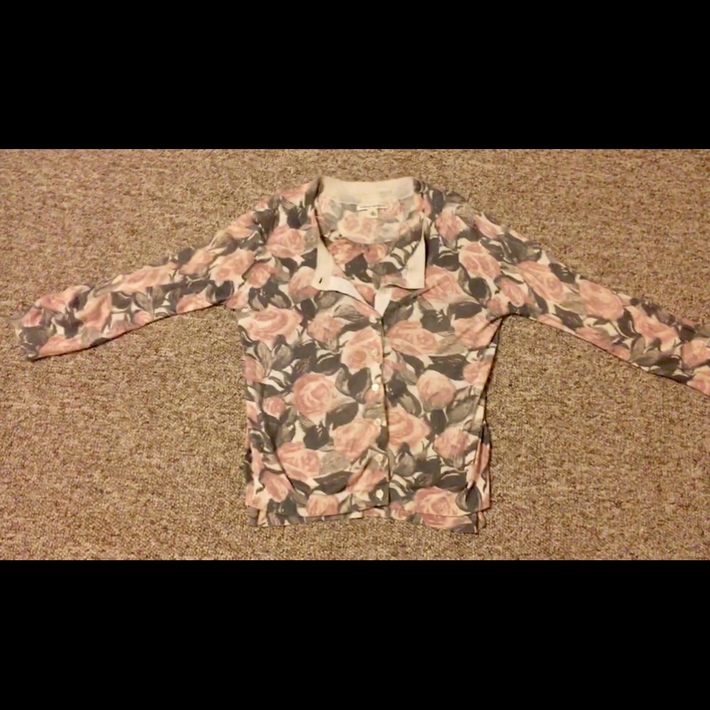 Banana Republic shell & 3/4 sleeve sweater set